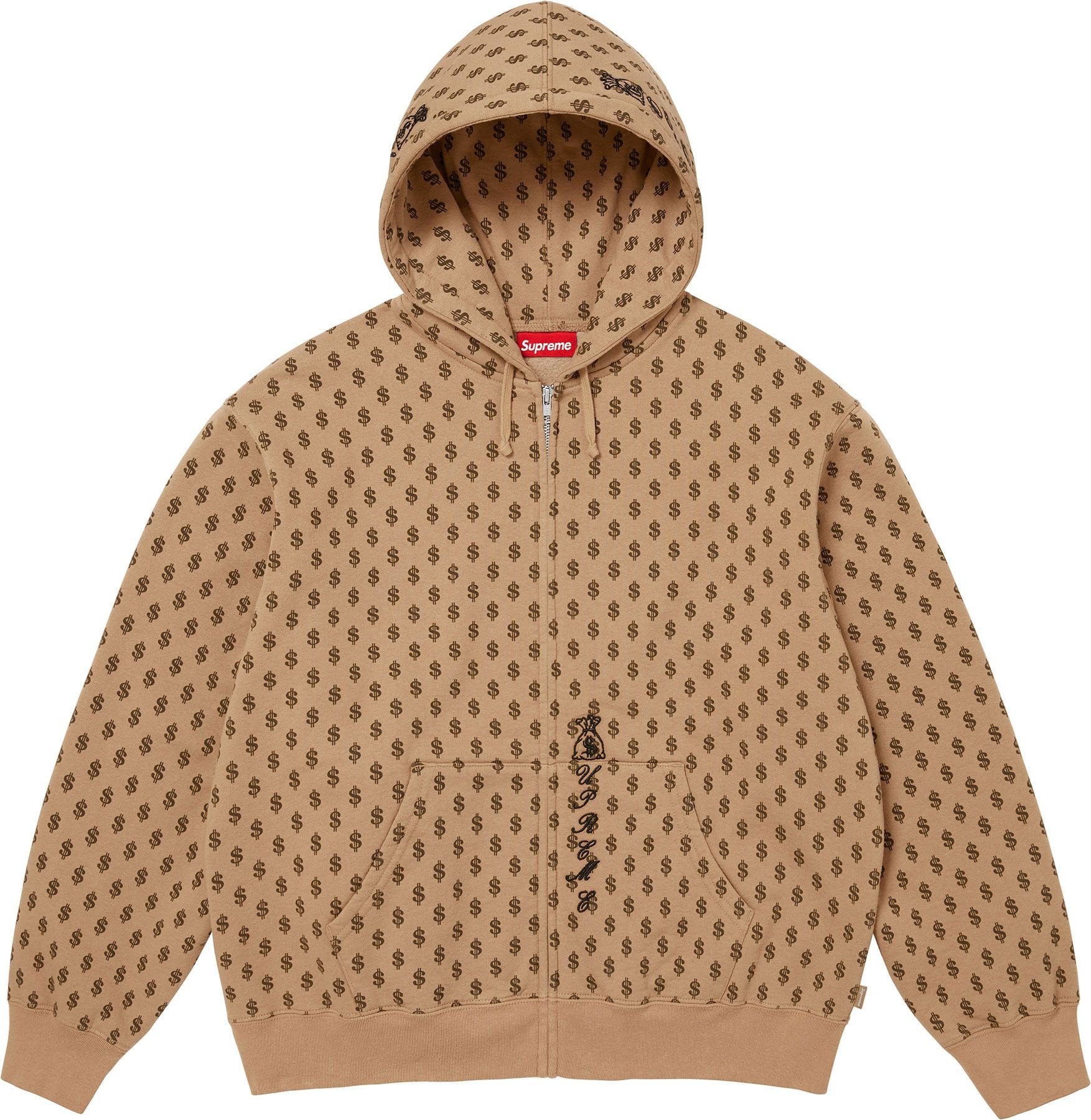 God Over Money Zip Up Hooded Sweatshirt view 2